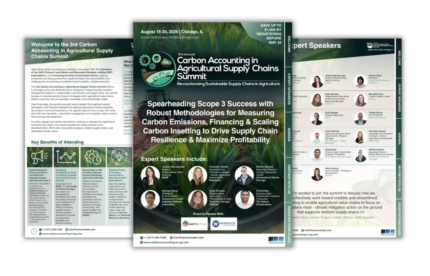 3rd Carbon Accounting in Agricultural Supply Chains Summit brochure cover