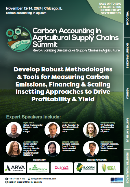 Carbon Accounting in Agricultural Supply Chains Summit - Full Agenda