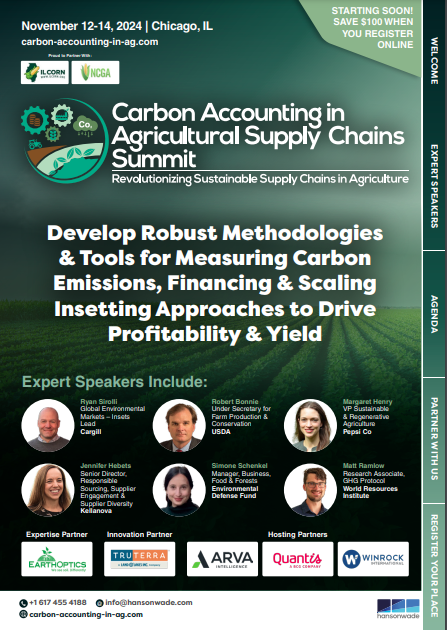 Carbon Accounting in Agricultural Supply Chains Summit - Full Agenda